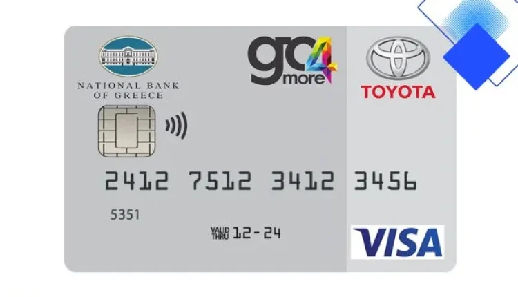 Toyota VISA πιστωτική κάρτα με 30€ δωροεπιταγή, ανέπαφες συναλλαγές και μηδενική συνδρομή