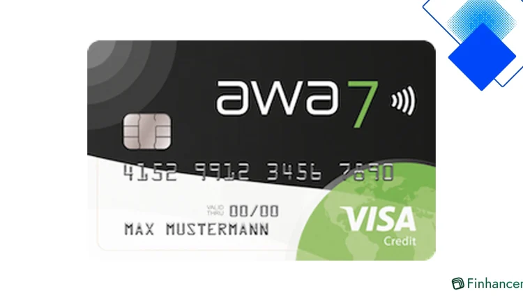 Awa7 Kreditkarte Visa ohne Jahresgebühr, mit Waldschutz und weltweit gebührenfrei, ideal für Reisende aus Österreich