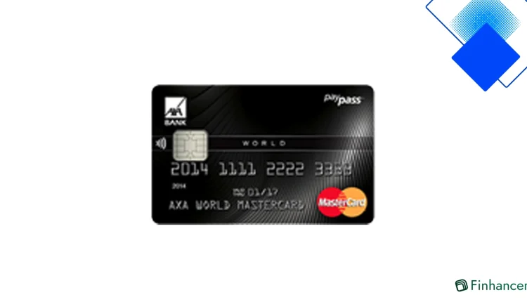 AXA World Mastercard pénzvisszatérítés, ingyenes készpénzfelvétel és prémium szolgáltatások 15 000 Ft éves díj mellett