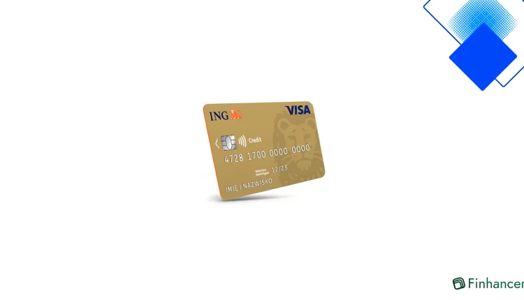 Złota karta kredytowa Visa ING z limitem do 50 000 zł, 52 dni bez odsetek i darmowe płatności mobilne