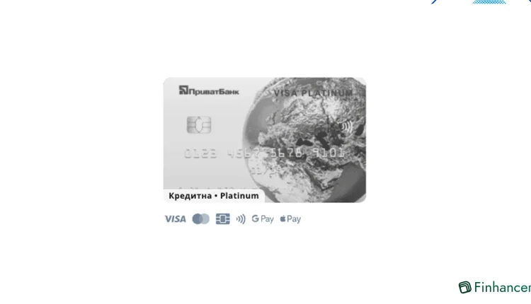Кредитна картка Platinum ПриватБанку з пільговим періодом до 55 днів, кешбеком і привілеями для подорожей