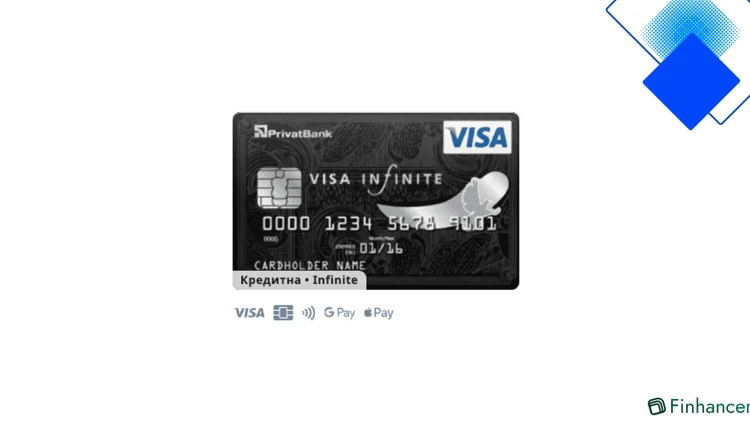 Visa Infinite ПриватБанку з кешбеком до 10%, лімітом 800 000 грн і 55 днями безвідсоткового періоду для мандрівок і бізнесу